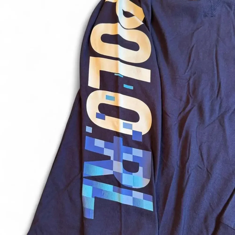 Polo Ralph Lauren Long Sleeve Graphic Hoodie Navy Blue